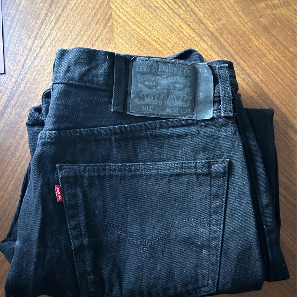 Levi's Black Relaxed Jeans Classic Style - Picture 1 of 2